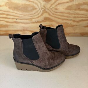 Diba Dark Brown Ankle Booties